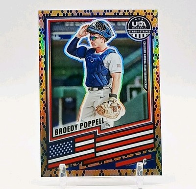 Snakeskin SSP Brody Poppell 2026 Panini USA Stars & Stripes Prizm #2 RC Rookie