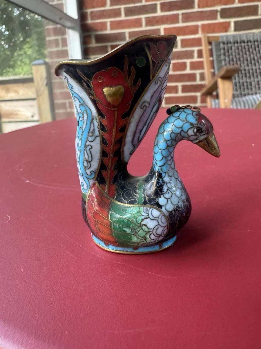孔雀花瓶中国古董花瓶| eBay