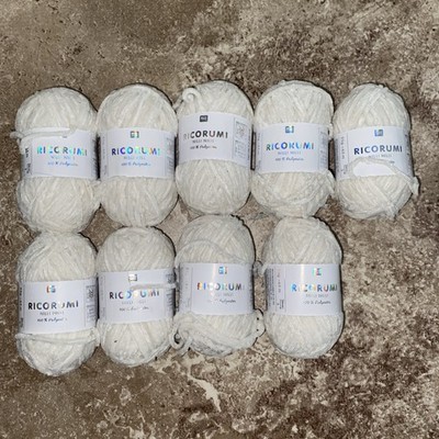 Rico Ricorumi Chenille Yarn Nilli Nilli 9pc Amigurumi Crochet Knitting Wool 25g