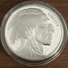 1 Troy Ounce 999 Fine Silver Liberty Indian Head Buffalo Coin