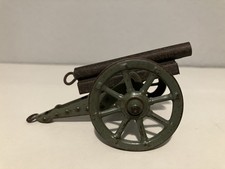 Antike Blechspielzeug Kanone Milit&auml;rspielzeug L&auml;nge 11cm Defekt f&uuml;r Bastler
