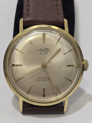 Vintage Arctos  Elite 17Rubis Handaufzug Herren Armbanduhr in guter Erhaltung