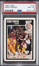 1989 FLEER #131 TERRY PORTER PSA 8
