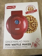 NEW Dash Gingerbread Man Mini Waffle Maker: Great Christmas Gift!