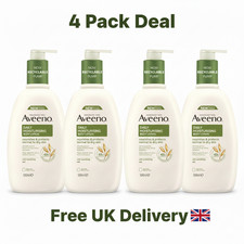 Aveeno Daily Moisturising Body Lotion, With Soothing Oats & Rich 500 ml (Pack 4)