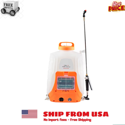 #ad #ad VEVOR Battery Powered Backpack Sprayer 0 90 PSI Adjustable Pressure 4 Gal Tank $58.03