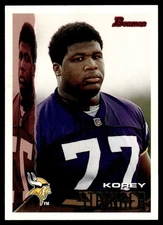 1995 Bowman Korey Stringer Rookie Minnesota Vikings #24