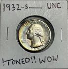 1932-S 25C Washington Quarter UNC DETAILS