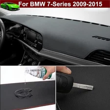Non-slip Leather Dash Cover Dashboard Carpet Dash Mat for BMW 7-Series 2009-2015