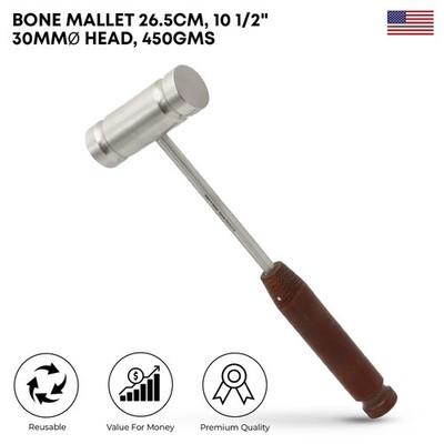 Bone Mallet 26.5cm 30-40mm Head 450-550g Orthopedic Surgical Instrument