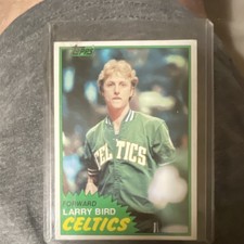 Topps 1981-82 Larry Bird #4 Base Set Boston Celtics NBA Basketball Card