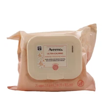 Aveeno Ultra Calming Makeup Removing Wipes for Sensitive Skin 25 Count
