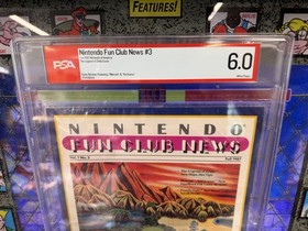 Oto&ntilde;o 1987 Nintendo Fun Club News V1 #3 The Legend of Zelda NES Nintendo PSA 6.0