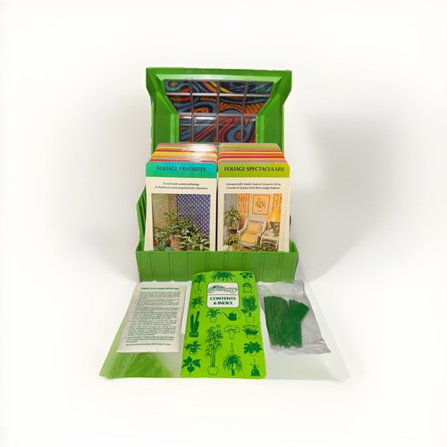 Gardening Vintage 1978 The Greenhouse Plant Card Set Botanical Index Cards Case