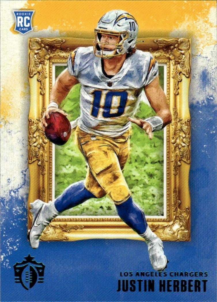 2020 Panini Chronicles #GK-3 Justin Herbert Gridiron Kings Teal