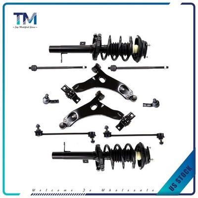 For 2000-2004 Ford Focus Front Shocks Struts w/ Springs Lower Control Arm kits