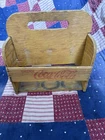 Coca-Cola Vintage Wood 6-Pack Carrier Caddy 1940s