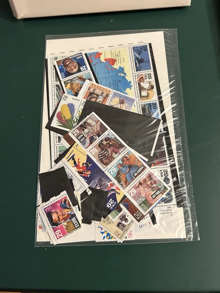 1993 Commemorative Stamp Collection, Hardback Book, Unopened Stamps USPS - Image 3 of 4