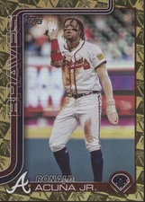 Ronald Acuna Jr. 2025 Topps Series 1 Gold Foil 05/50 #207