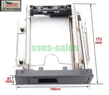5.25" SATA Hard Drive Rack Tool-Free Brushed Panel No Lock LED Power Switch