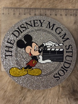 Vintage Disney-MGM Studios Mickey Mouse Glitter Sticker 80s WDW Florida