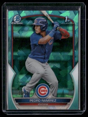 Pedro Ramírez 1st 2023 Bowman Sapphire Edition #BCP-2 Aqua SN #/55