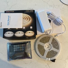 PAUTIX CCT COB LED Strip Light In Box 2700K-6500K Chasing White Light Remote Pow
