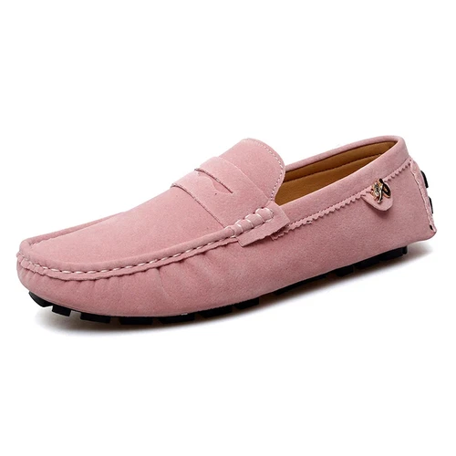 Loafers Women Boys Driving Shoes Moccasins Flats Designer Mens Loafers Pink - Picture 26 of 37