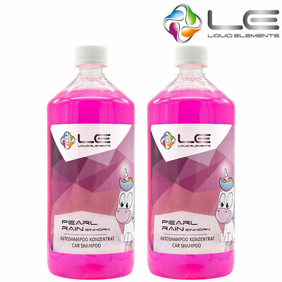 2x Liquid Elements Pearl Rain Einhorn Autoshampoo Autowäsche Reiniger 1000ml