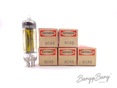 5 Vintage Raytheon 6CA5/6EH5 Beam Power  Power/Output Audio Vacuum Tube Valve- B