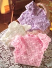 KNITTING PATTERN BABY BASKETWEAVE & BOBBLES CARDIGANS SWEATER 16" - 22"