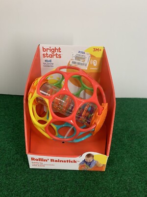 Oball Technology Bright Stars  Rollin  Rainstick Activity Toy-New