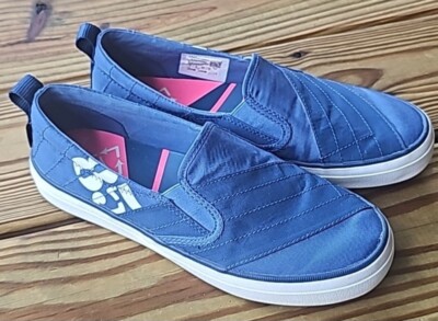Sperry Crest Twin Gore BIONIC Womens Slip On Sneaker, Navy/White/Pink Sole Sz 7