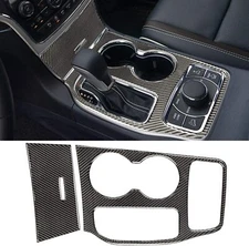 For Jeep Grand Cherokee 2016-21 Gear Shift Panel Trim Cover Carbon Fiber Sticker