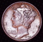 1945-D Mercury Dime Denver Mint Silver Coin Better Grade (10)C #053