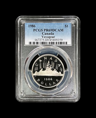 CANADA. 1986, 1 Dollar - PCGS PR69 - Queen Elizabeth II, Voyageur
