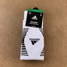 Adidas Large M 9-13 W 10-12 White Black Team Speed Soccer OTC Socks 1 Pair NWT
