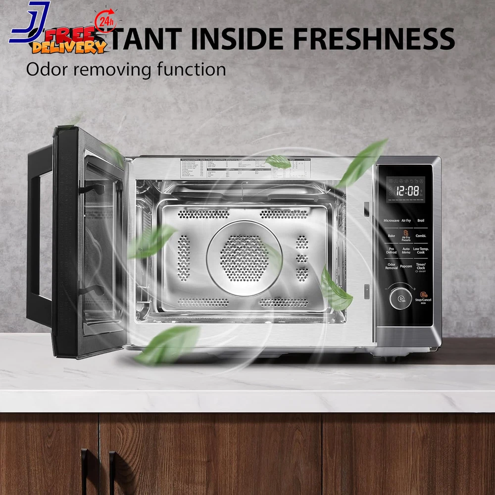 8-in-1 Air Fryer Combo Microwave Oven with Convection and Broil