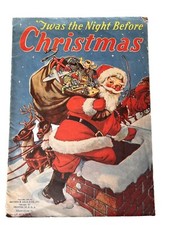 Vintage 1947 THE NIGHT BEFORE CHRISTMAS-Reuben H Lilja-MILO WINTER Illus. RARE