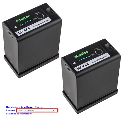 Kastar Fully Decoded Battery Replacement for Canon BP-A30 BP-A60 BP-A65 BP-A90