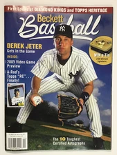 Beckett Baseball Magazine April 2005 Derek Jeter
