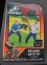 What Kids Want! Jurassic World Inflatable Mallets 2pcs Battle Set Ages 3+ MISB