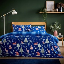 Image of Reversible Duvet Quilt Cover Bedding Set Single Double King Size With Pillowcase