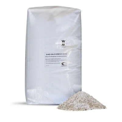 Palette 12×25 kg 300 kg Streusalz – Winterstreu | Quarzsand Salz Sand öko Tau