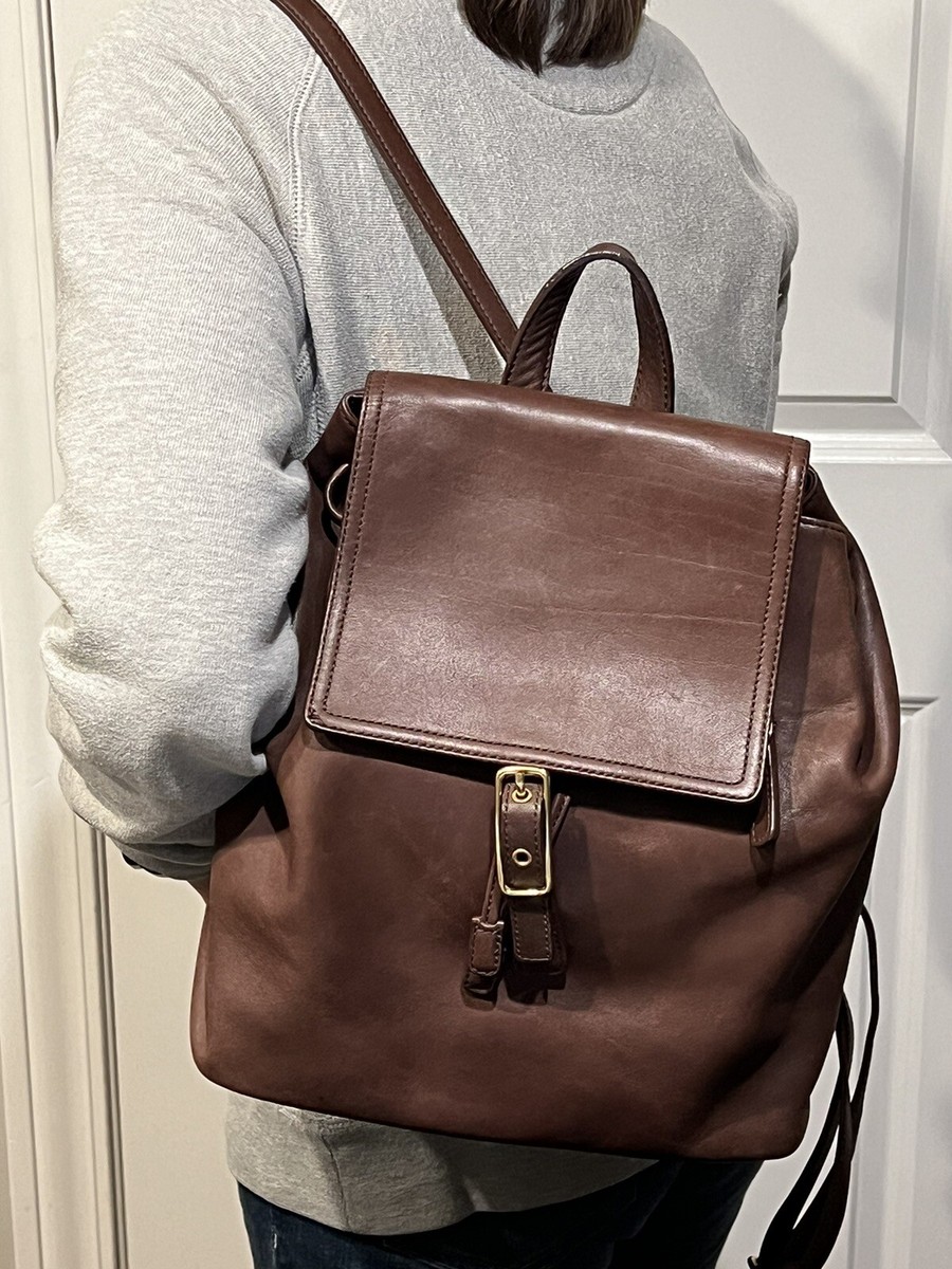 Vintage COACH Legacy Handcrafted Leather Brown Backpack  display picture 1
