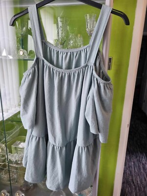 Ladies Women's Matalan Green Top Size 20 Excellent Conditition Worn Once