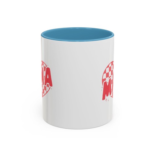 MAMA Checkered Heart Accent Color Coffee Mug (11, 15oz) - Picture 38 of 65