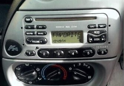 FORD KA MK1 RADIO SICHERHEIT PIN CODE DECODE SERVICE FORD 6000 CD/KASSETTE STEREO 