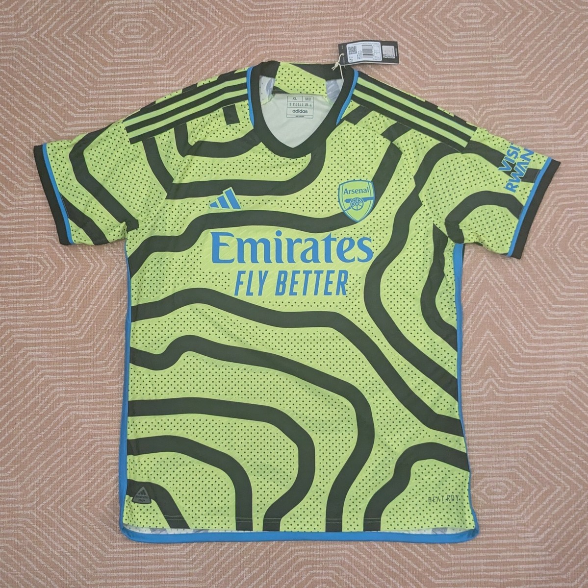 PLAYER ISSUE EPL Spec XL Adidas ARSENAL 23/24 AWAY SHIRT Authentic