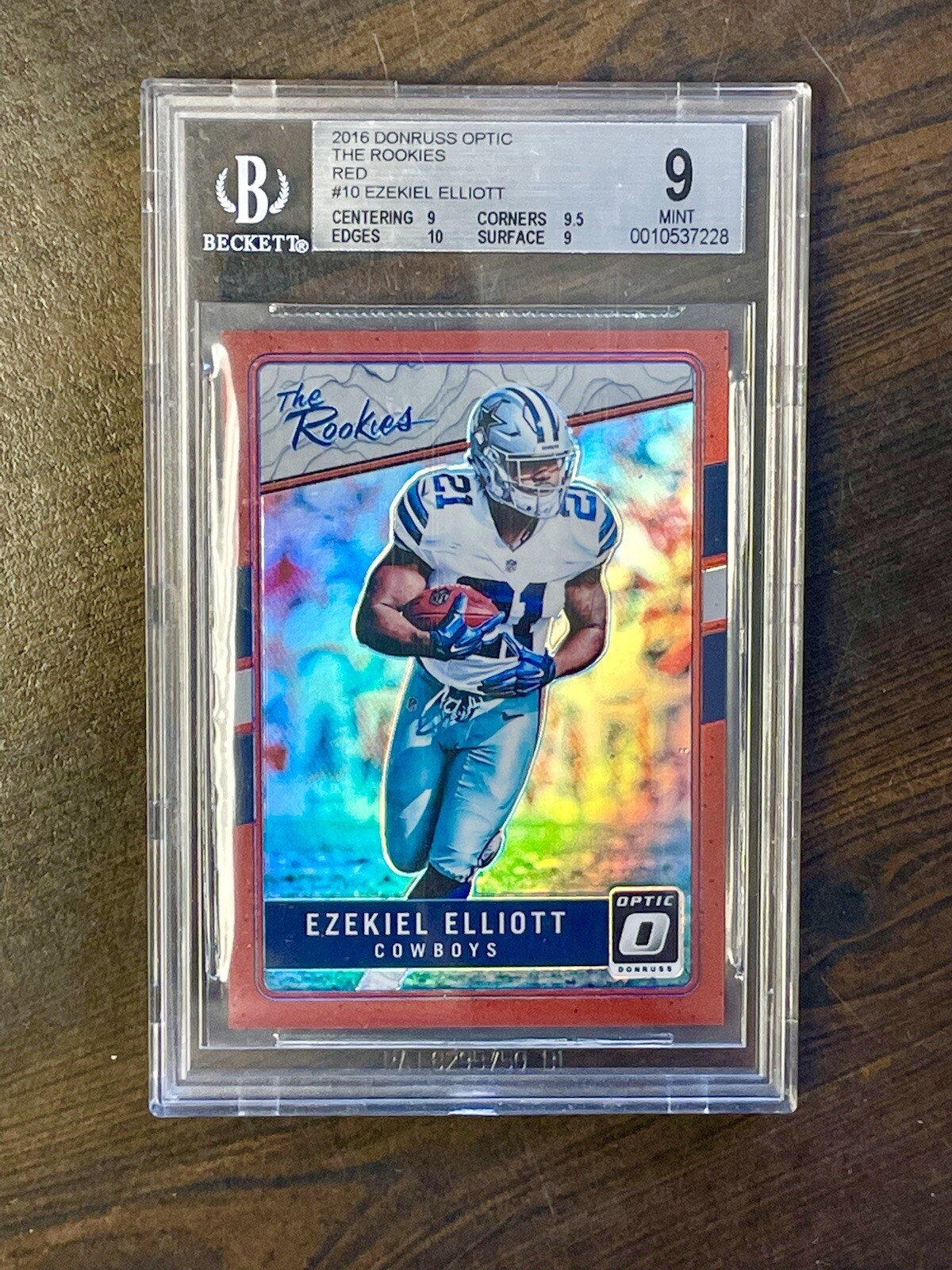 Ezekiel Elliott Panini Donruss Optic the Rookies #TREE Red